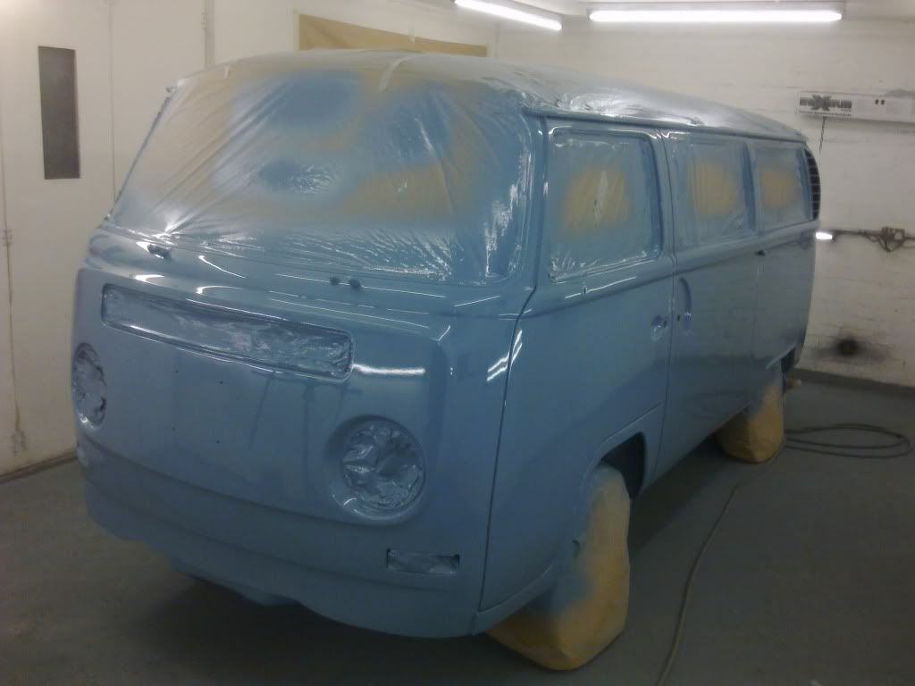 Professional campervan paintwork transformation